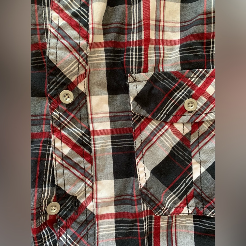 Helix men’s button down plaid shirt XL - Picture 2 of 8
